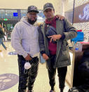 <p>Da'Vinchi, who stars in the upcoming series <em>BMF</em>, posed with the show's executive producer Curtis Jackson, known professionally as 50 Cent. <em>Premieres Sept. 26 on Starz.</em></p>