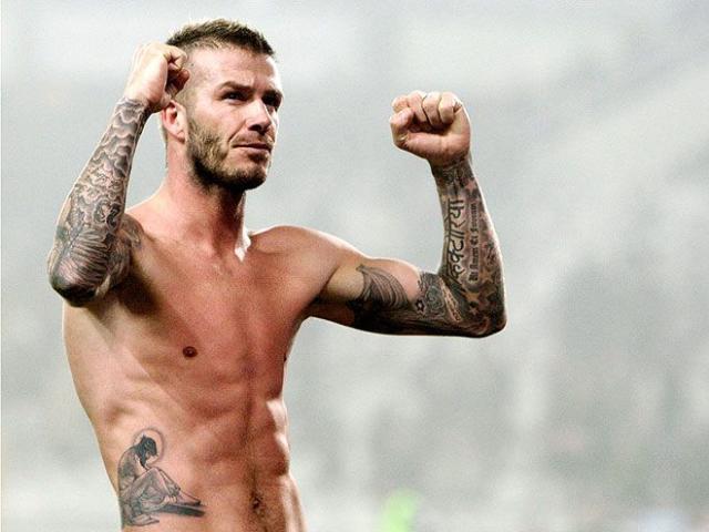 David Beckham's Sexiest Shirtless Shots on the Soccer Field