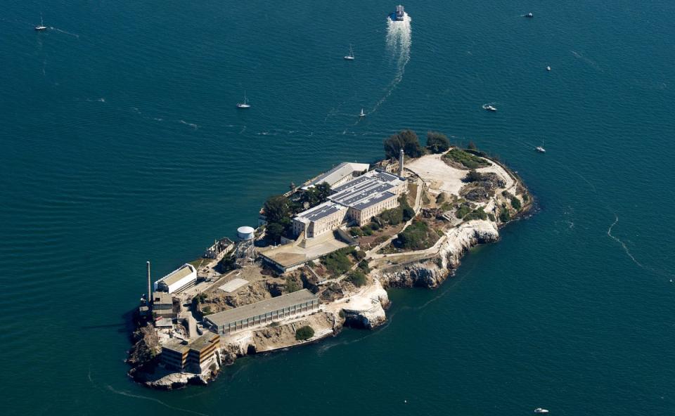 An aerial view of Alcatraz (Josh Edelson/AFP via Getty)