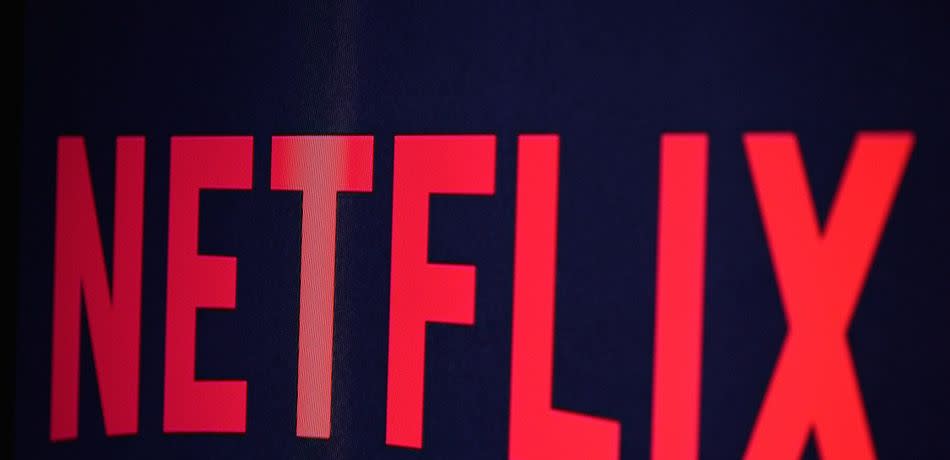 The Netflix logo is seen in Paris, France on September 19, 2014.