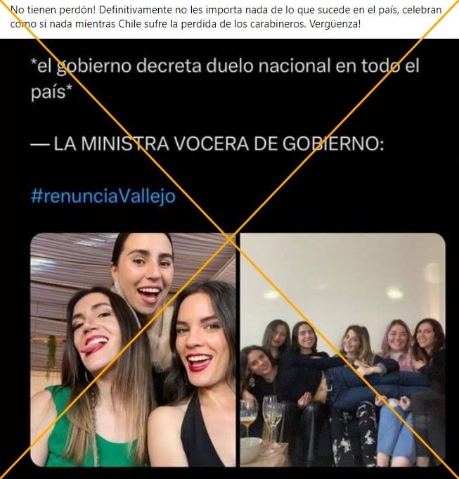 <span>Captura de pantalla de una publicación en Facebook, tomada el 8 de mayo de 2024</span>