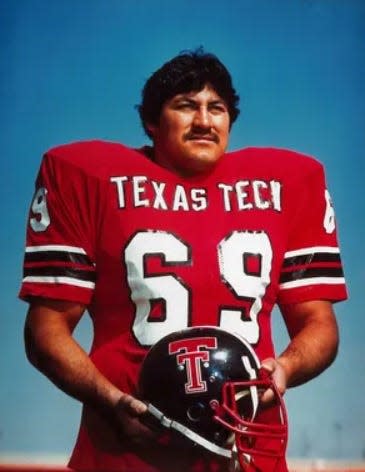 Gabe Rivera is pictured during his senior year at Texas Tech.