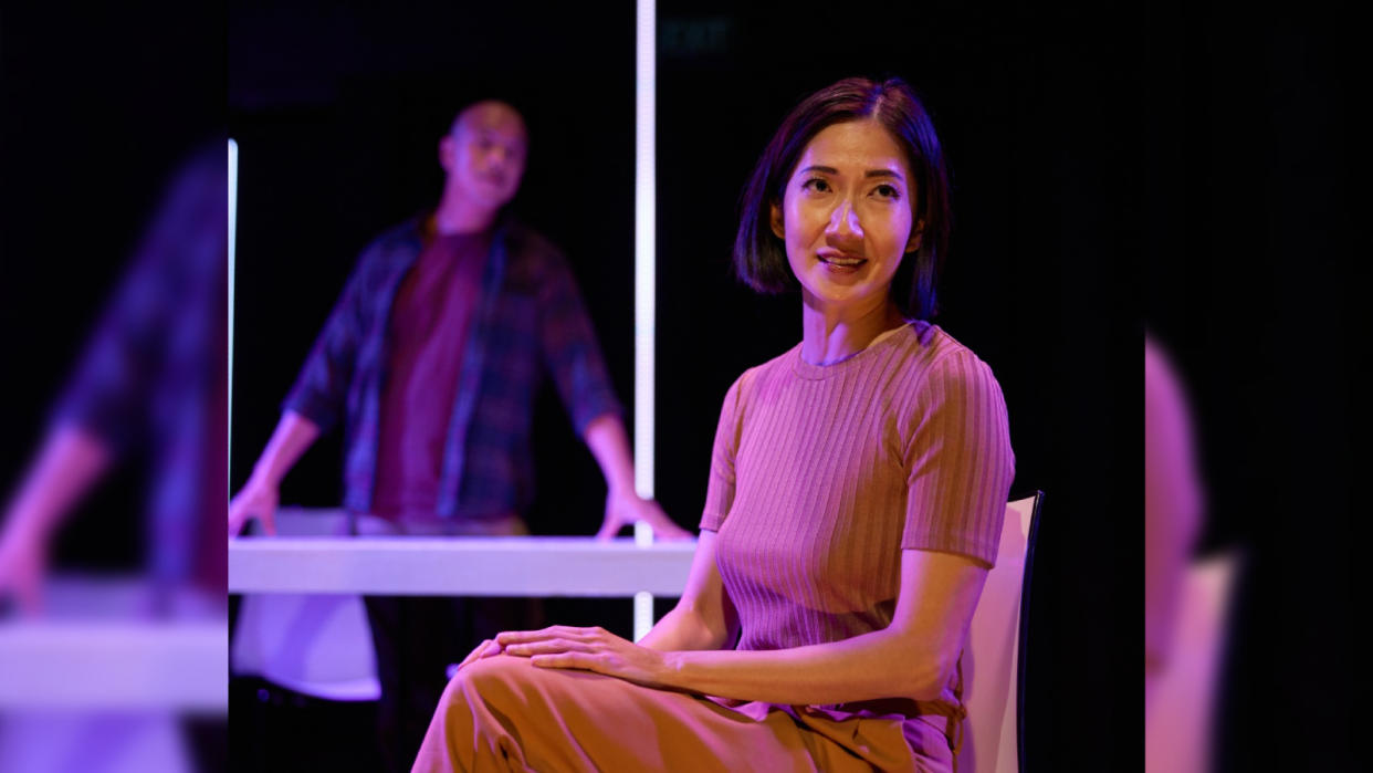 Local thespian Jo Tan said people were gatekeeping her suffering because they went through more. (Photo: Crispian Chan, courtesy of Checkpoint Theatre)