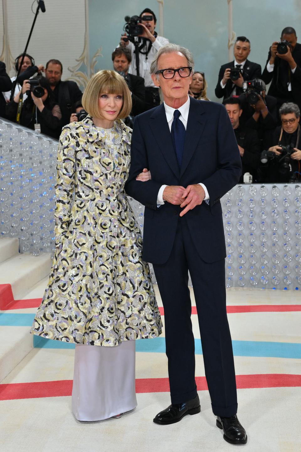 Bill Nighy and Anna Wintour have experienced rumours about their relationship. (Getty Images)