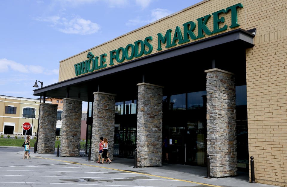 This is a Whole Foods Market in Upper Saint Clair, Pa., Wednesday, Aug. 8, 2018. (AP Photo/Gene J. Puskar)