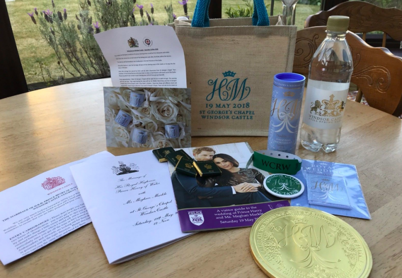 Prince Harry and Meghan Markle’s wedding guests have already begun to flog their commemorative goodie bags on eBay [Photo: eBay]