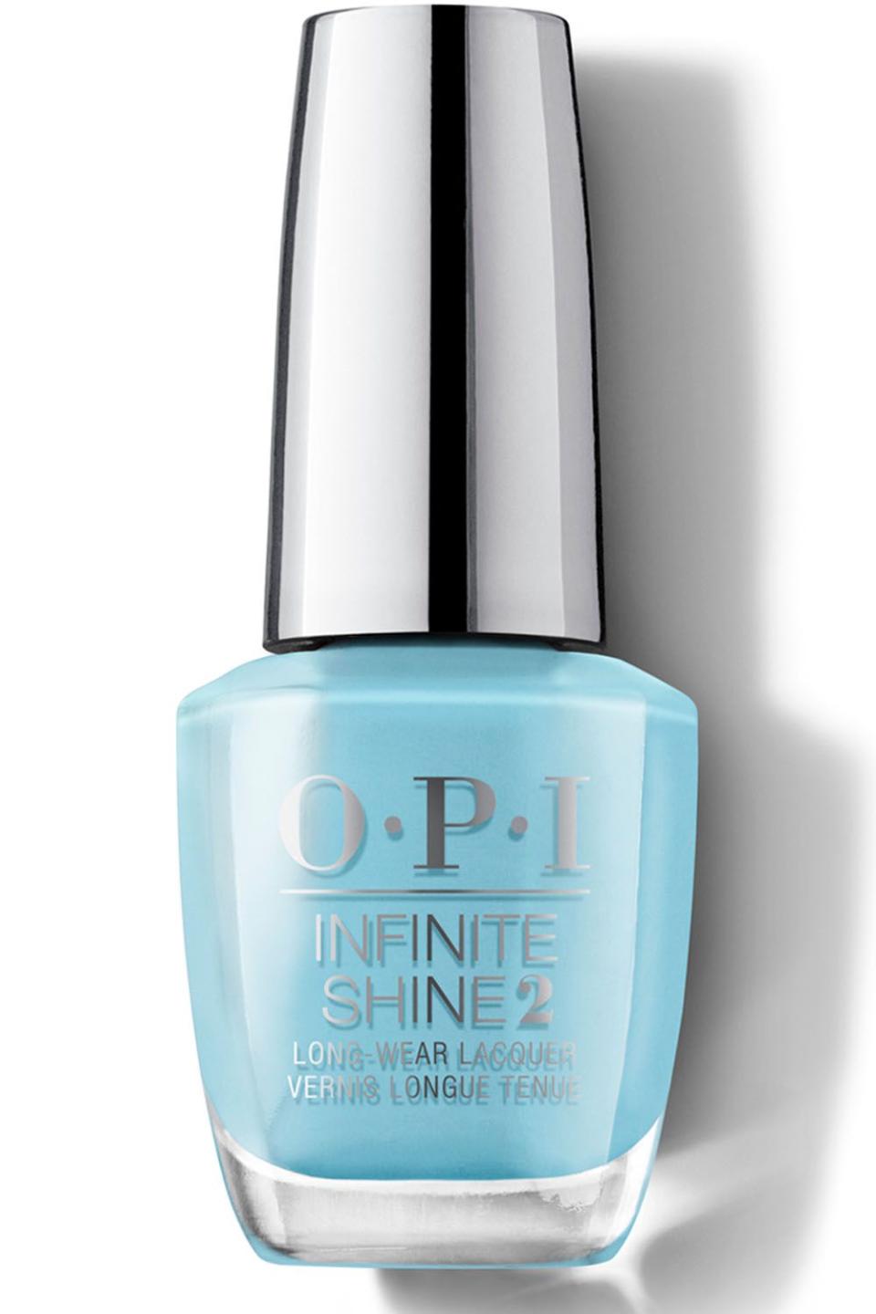 10) OPI Infinite Shine Long-Wear Nail Polish in To Infinity and Blue-yond