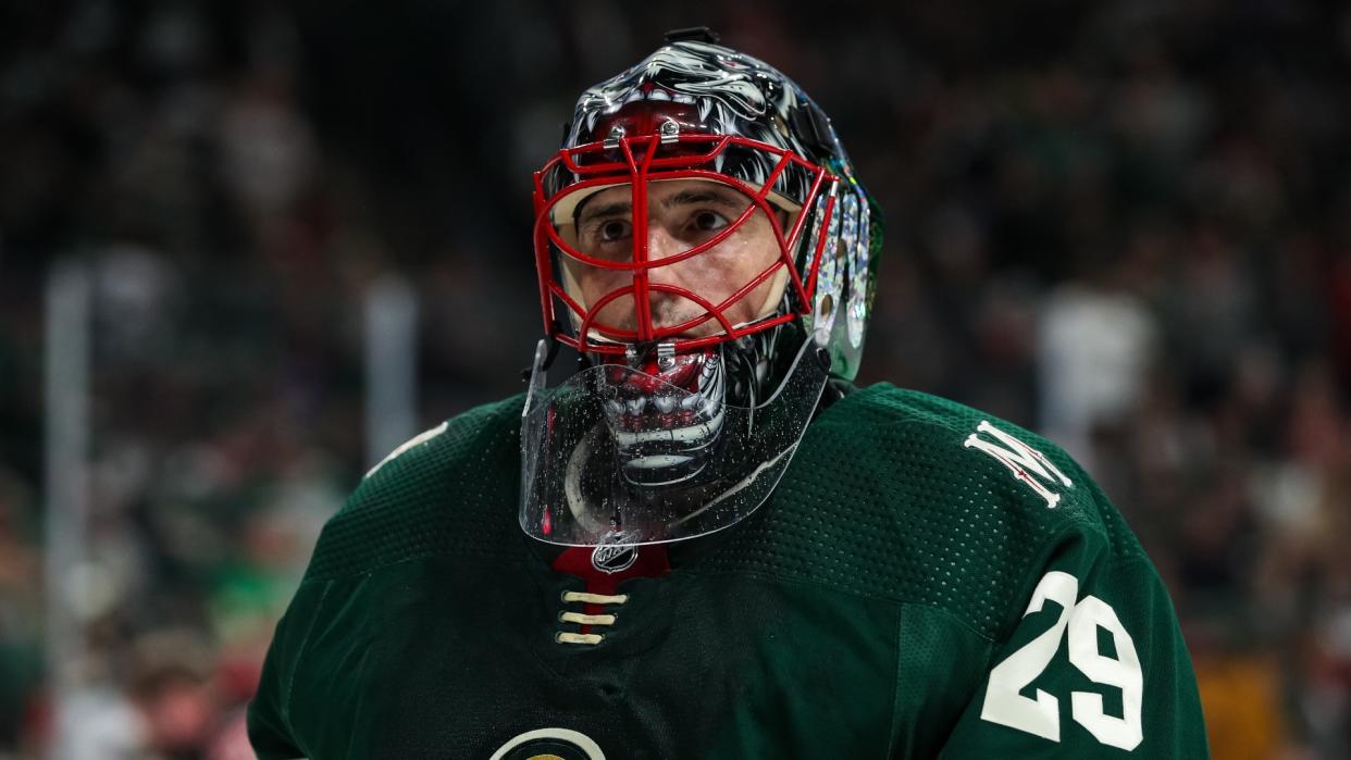 Star goaltender Marc-Andre Fleury has a big offseason looming, likely testing the free agent market for the first time in his career. (Getty Images)