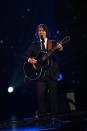 Dhani Harrison durante su presentación en el concierto “The Night that Changed America: A Grammy Salute to the Beatles” el lunes 27 de enero de 2014. (Foto Zach Cordner/Invision/AP)