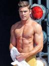 Shirtless Zac Efron is incredible. Shirtless Zac Efron <em>noticing us</em> is more than we can physically bear.