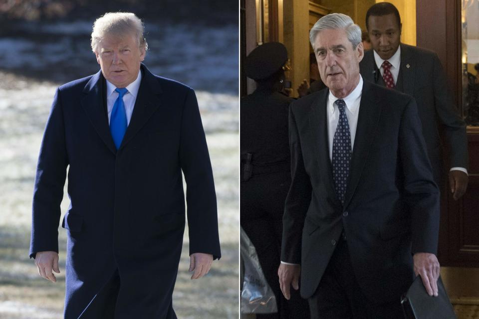 President Donald Trump and Robert Mueller