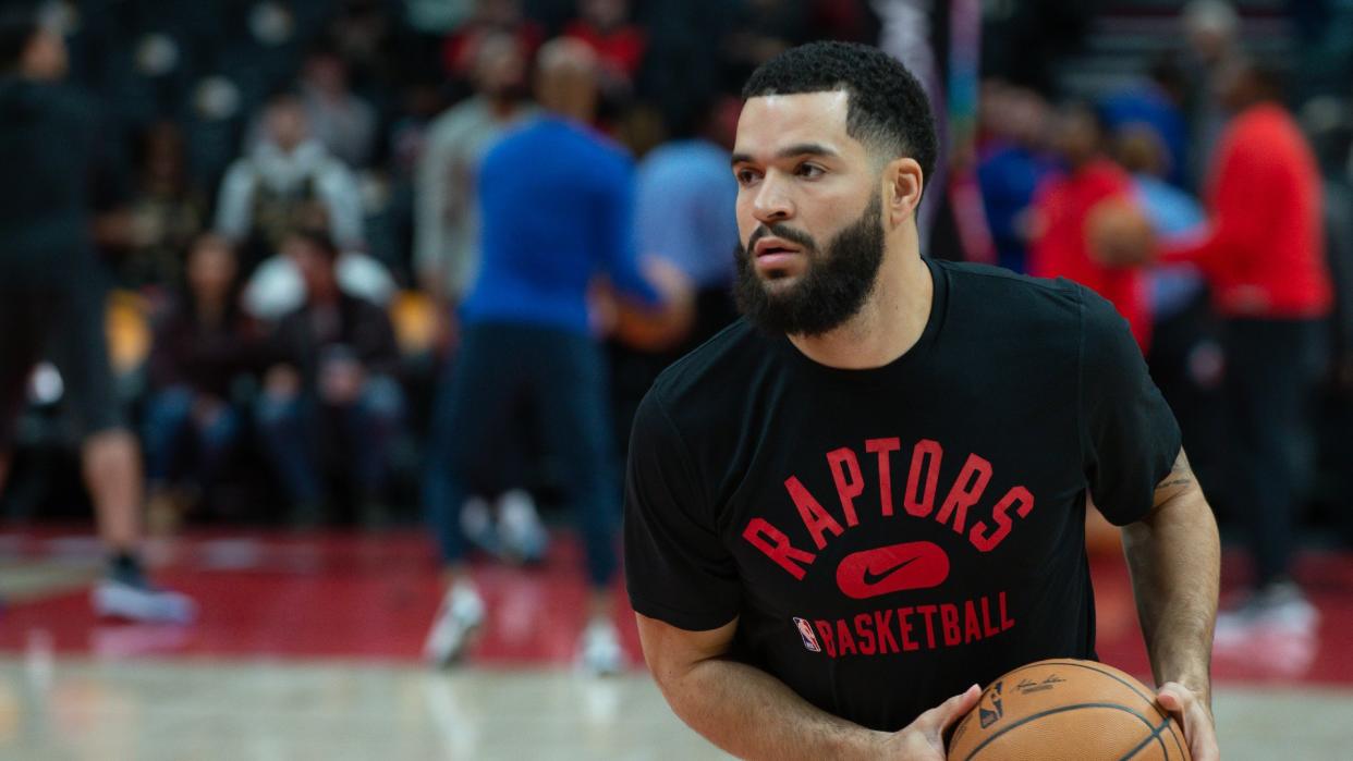 Fred VanVleet scored 10 points and shot 1/10 from three in the Toronto Raptors' 114-105 loss to the Brooklyn Nets on Friday. (Getty Images)