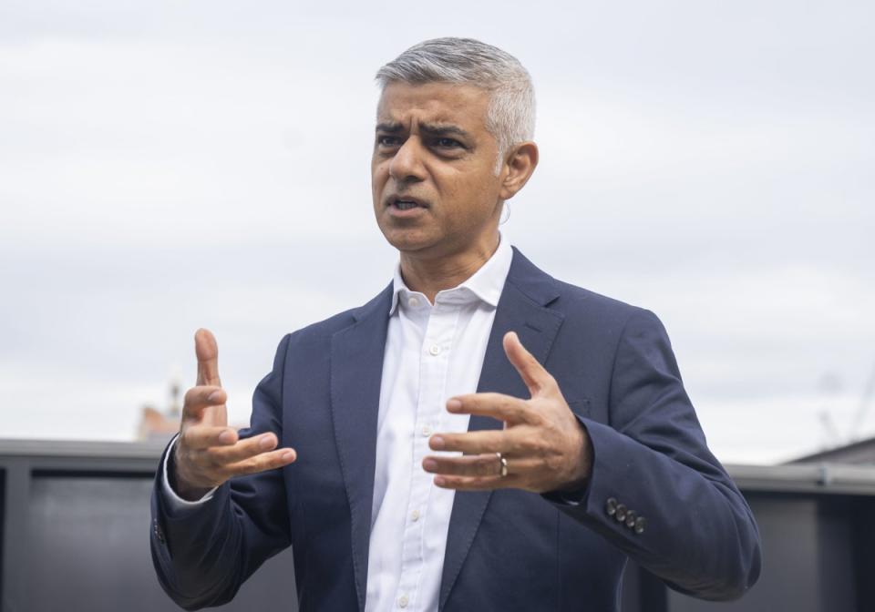 Mayor of London Sadiq Khan said report showed ‘Brexit isn’t working’ (PA)