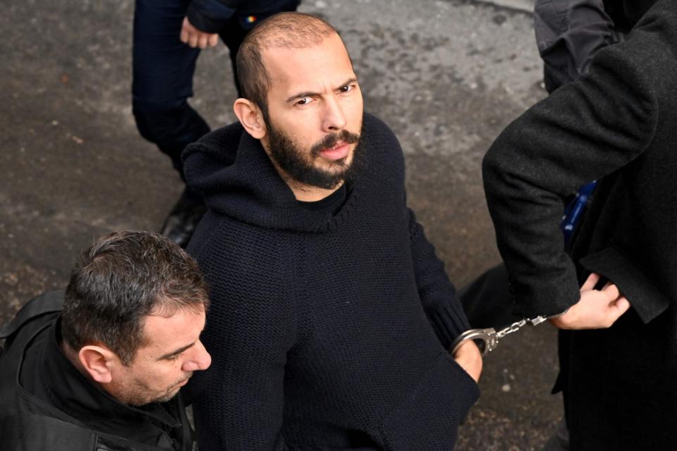 Andrew Tate was arrested in Romania (Daniel  Mihailescu / AFP via Getty Images)