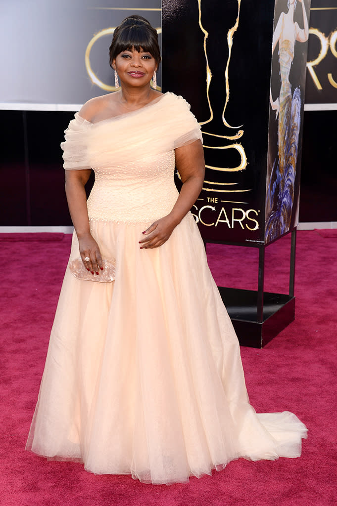 Octavia Spencer arrives at the Oscars in Hollywood, California, on February 24, 2013.