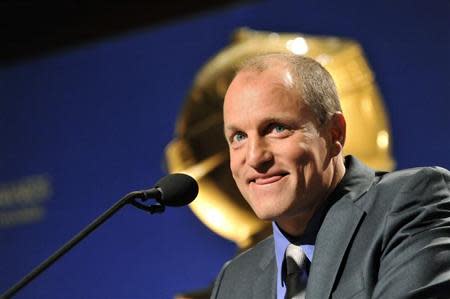 Actor Woody Harrelson reacts during the announcement of the nominations for the 69th Annual Golden Globe Awards in the Beverly Hills, California, December 15, 2011. REUTERS/Gus Ruelas