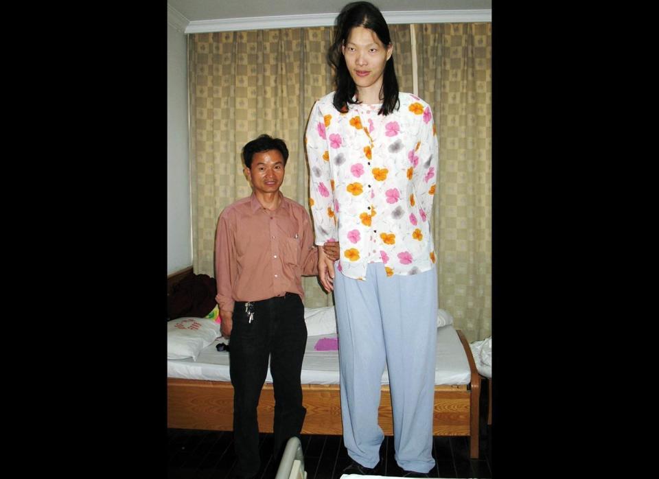 Yao Defen of China has been reported to be nearly 7-foot-9, but has never been certified by Guinness. She has declined to be measured in recent years because of her health. She was injured in a fall in 2009, and was left temporarily unable to stand.  