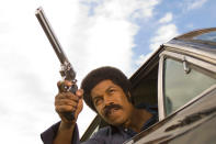 <a href="http://movies.yahoo.com/movie/black-dynamite/" data-ylk="slk:BLACK DYNAMITE;elm:context_link;itc:0;sec:content-canvas" class="link ">BLACK DYNAMITE</a> (2009) <br>Directed by: Scott Sanders <br>Starring: Michael Jai White and Arseno Hall <br><br>He's not Shaft. He's not Dolemite. Baltimore Colts All-Star running back Ferrante Jones is Black Dynamite, and he's here to fight smack in the orphanage. Michael Jai White stars as a gun-toting, nunchuck-wielding ladies’ man and soul brother in this pitch-perfect parody of 1970s blaxploitation flicks. It's a hilarious, affectionate homage to a bygone genre, from the decidedly awful acting to low-budget production values. It ain't easy being this bad, but this movie hits the bull’s-eye. Dy-no-mite! --Philip Yu