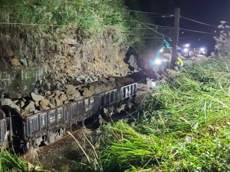 ▲受到連日豪雨影響，自今（ 4 ）日 08:30 起台鐵猴硐站至瑞芳站間目前路線中斷。（資料圖／台鐵）