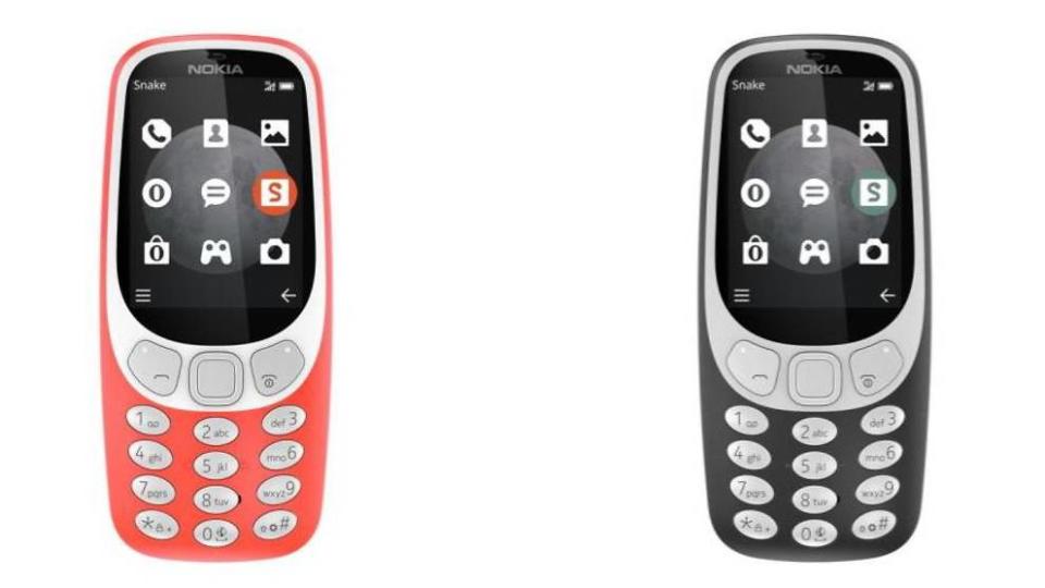 The Nokia 3310 3G will be available in warm red and charcoal. (Photo: HMD Global)