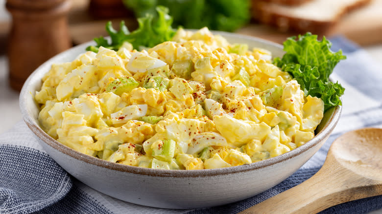 Egg salad with celery