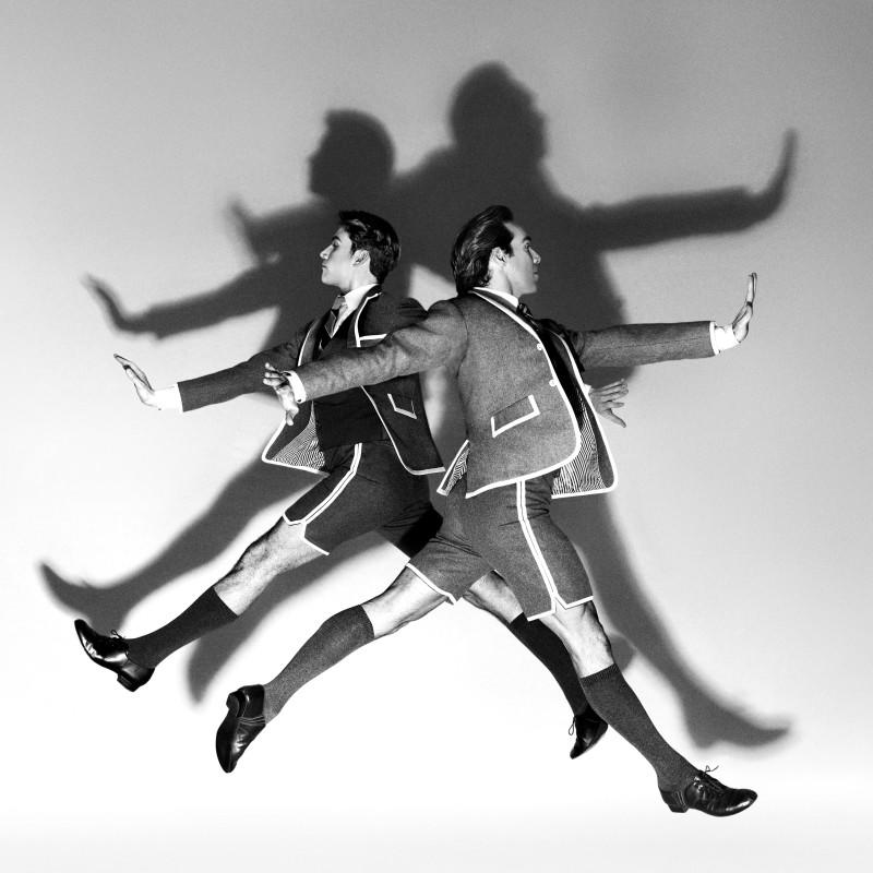 Alec Knight (left) and Gonzalo Garcia (right) in Thom Browne for NYC Ballet.<p>Photo: Pari Dukovic/Courtesy of Rizzoli</p>