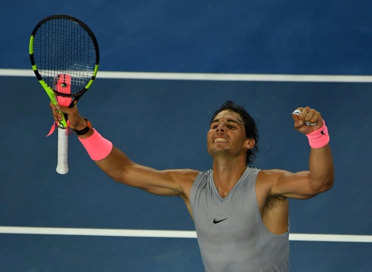 Rafael Nadal raced through his third round match against Bosnia's Damir Dzumhur in just 1hr 50min, wasting little energy in a 6-1, 6-3, 6-1 rout