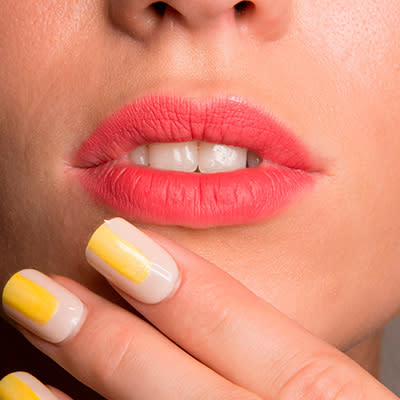 Create a perfectly imperfect pink lip.