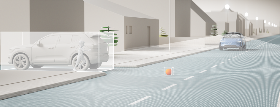 Volvo Cars Concept Recharge showing autonomous vehicle using lidar