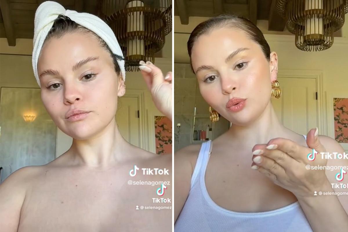 See Selena Gomez Go from Make-up Free to Everyday Glam in Getting Ready  TikTok
