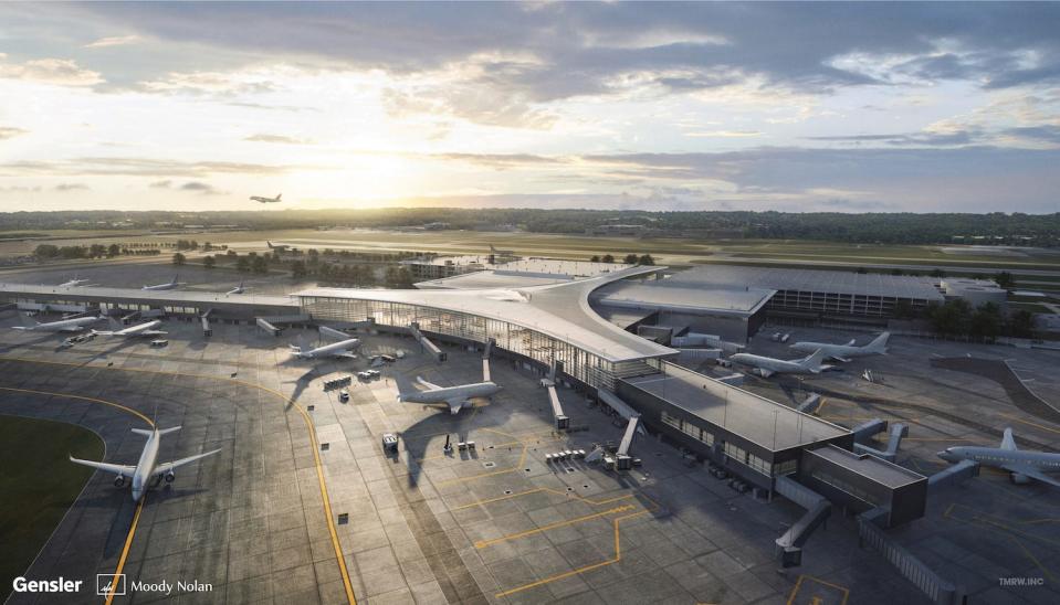 Construction of the new terminal at John Glenn Columbus International Airport is expected to be completed in 2029.