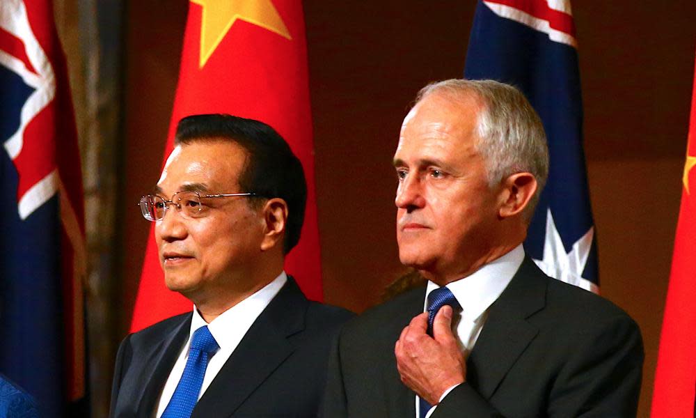 Chinese premier Li Keqiang told Malcolm Turnbull that Beijing respects Australia’s foreign policy.