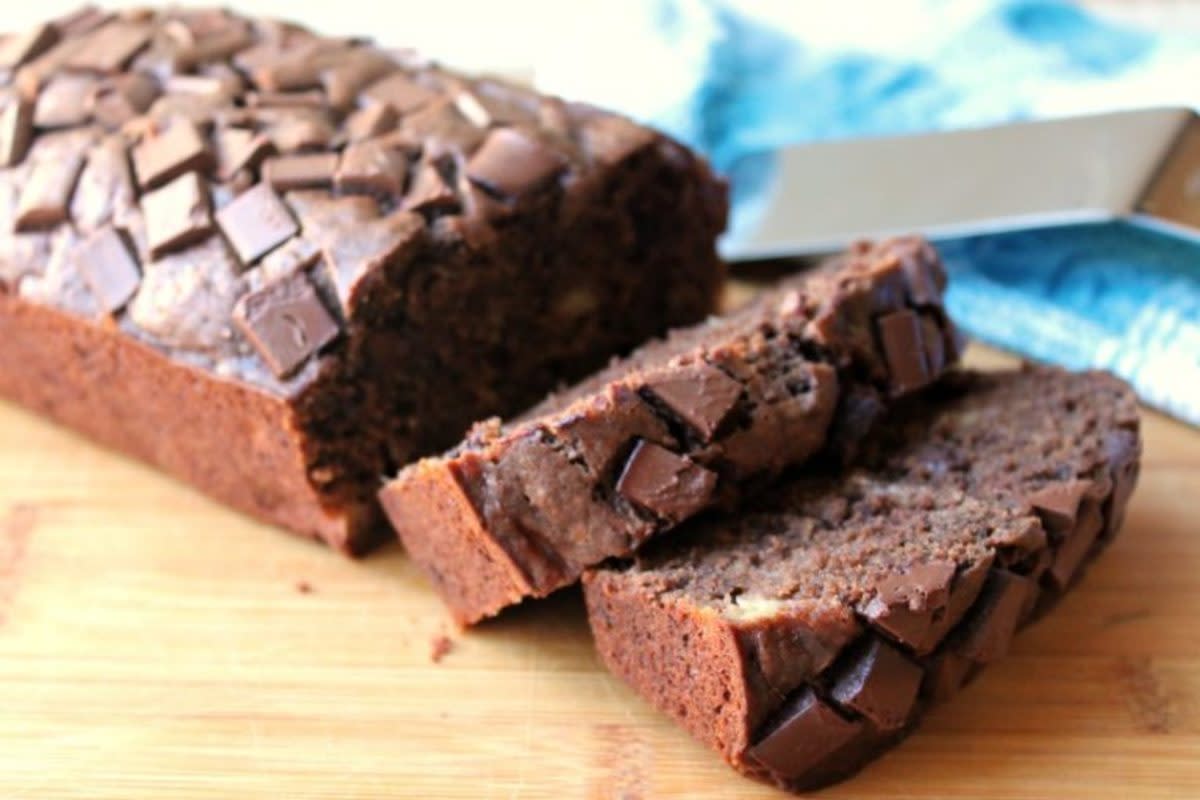 <p>Foody Schmoody Blog</p><p>No one could have predicted that a classic recipe such as Banana Bread would be going viral, but it is! This version takes Banana Bread to a new level; chocolate level to be exact!</p><p><strong>Get the recipe: <a href="https://foodyschmoodyblog.com/chocolate-banana-bread/" rel="nofollow noopener" target="_blank" data-ylk="slk:Double Chocolate Banana Bread;elm:context_link;itc:0;sec:content-canvas" class="link rapid-noclick-resp">Double Chocolate Banana Bread</a></strong></p>