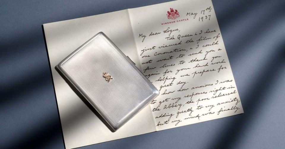 The letter was from King George VI to his speech therapist. (Woolley and Wallis)