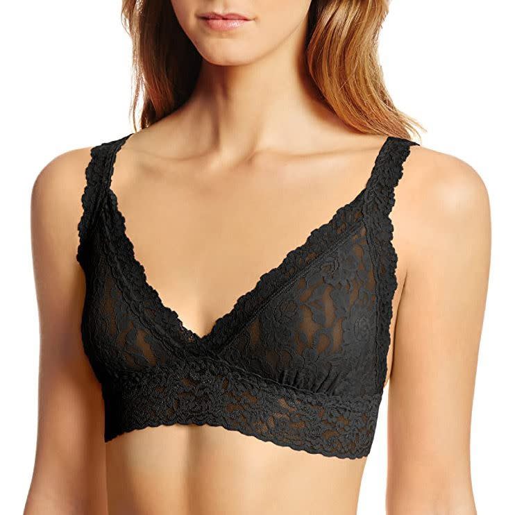 4) Signature Lace Crossover Bralette