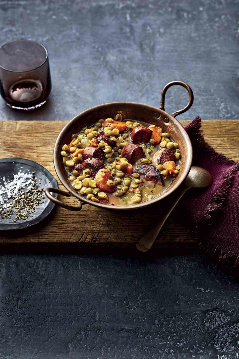 Split Pea Soup with Sausage