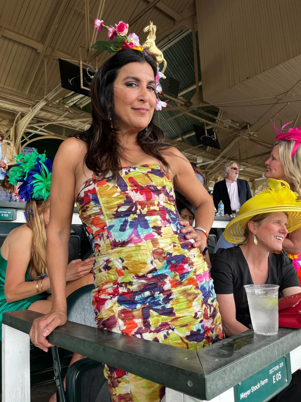 Salmeh Fodor, an attorney from Atlanta, is attending her eighth Derby with her friends.