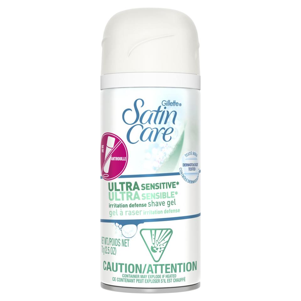 1) Satin Care Ultra Sensitive Shave Gel for Women