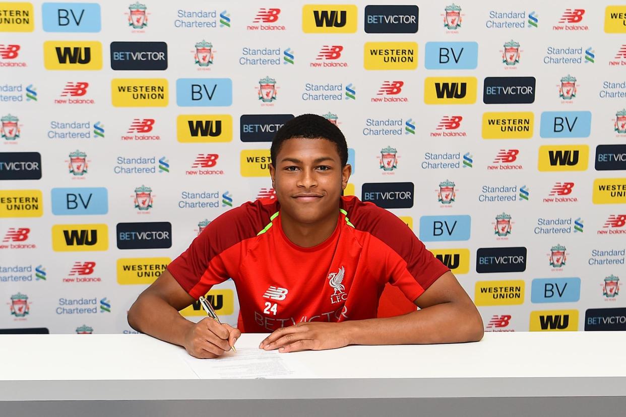 Done deal | Brewster has put pen to paper on a new contract: Liverpool FC via Getty Images