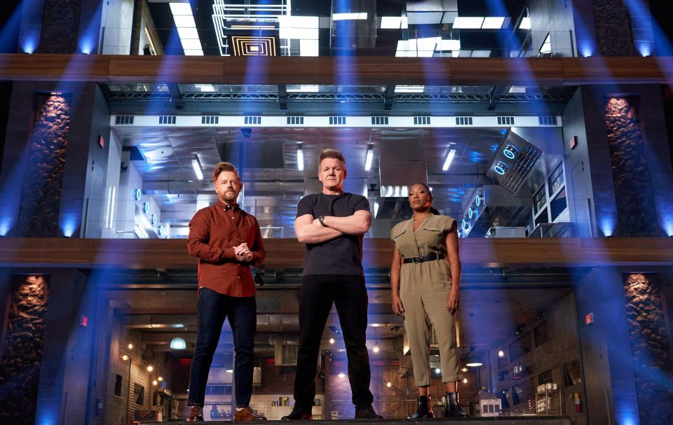 Mentors Richard Blais, Gordon Ramsay and Nyesha Arrington on "Next Level Chef."