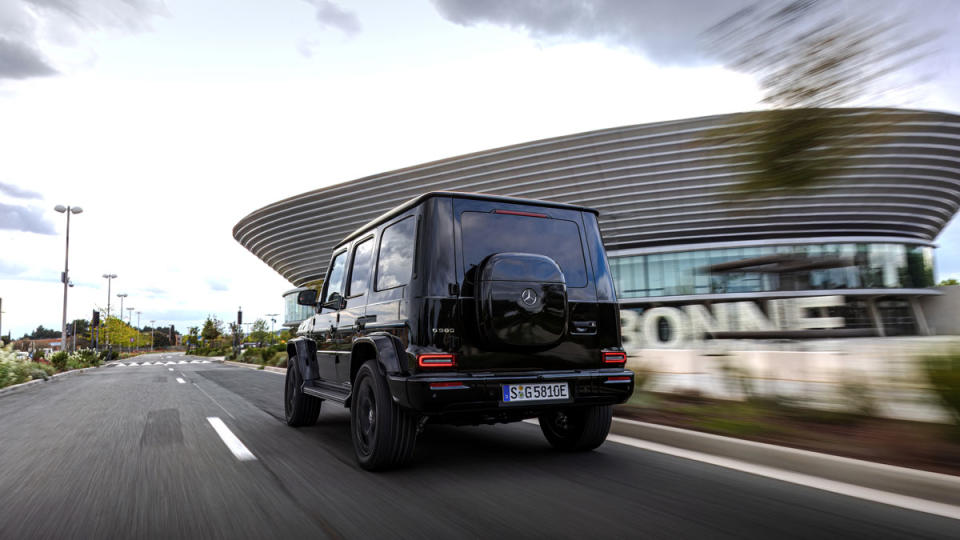 Driving the all-electric Mercedes-Benz G 580.
