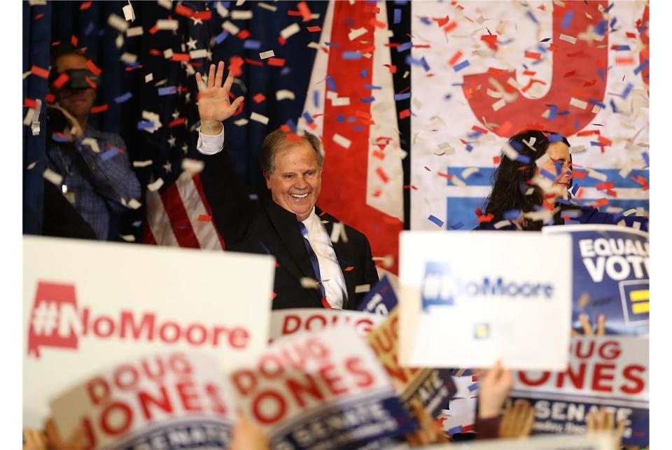 曾任美國聯邦檢察官、現年63歲的民主黨候選人瓊斯，12日在阿拉巴馬州聯邦參議員補選中，以49.9%的得票率勝出。資料照