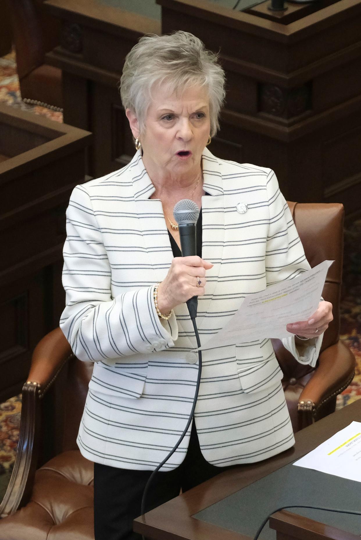 Sen. Julie Daniels, R-Bartlesville, authored a bill that would require some judges to retire at age 75. The bill passed through a Senate panel this week.