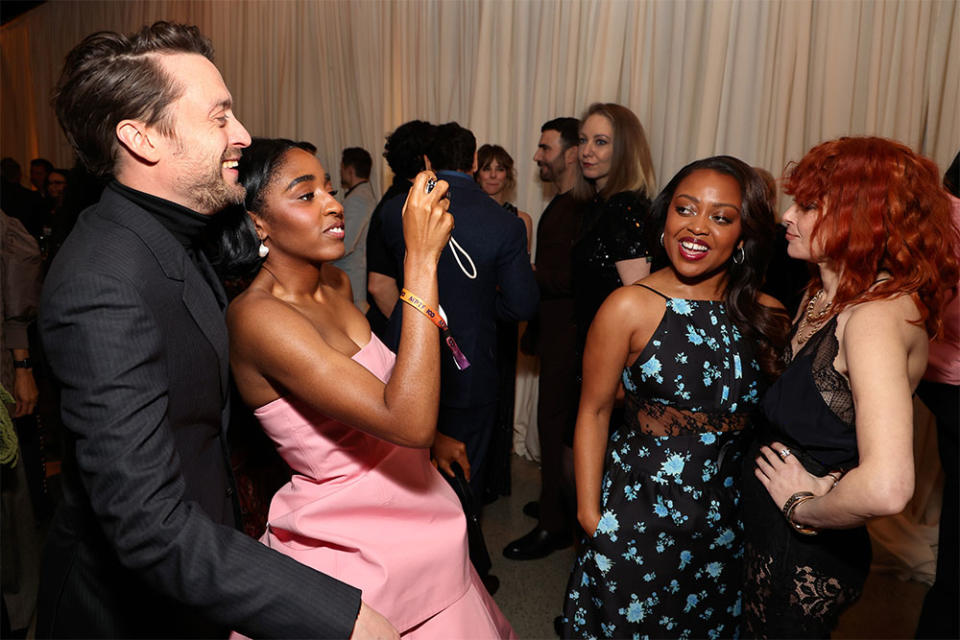 Kieran Culkin, Ayo Edebiri, Quinta Brunson, and Natasha Lyonne attend MPTF's 17th Annual Evening Before at Pacific Design Center on January 13, 2024 in West Hollywood, California.