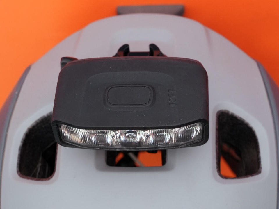 prototype outbound portal helmet light for mountain biking