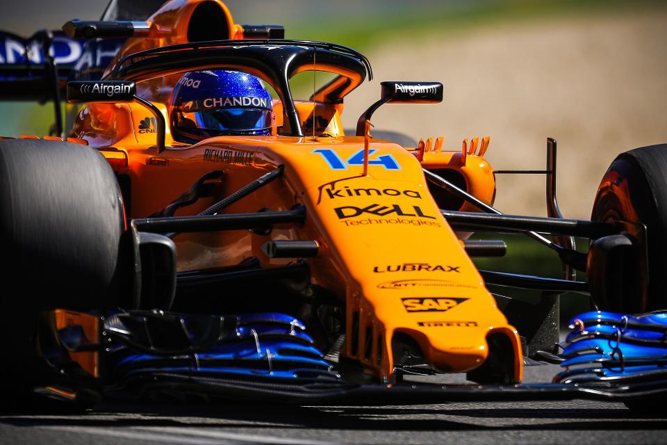 Tangerine scream: Fernando Alonso in the hard-to-ignore 2018 McLaren F1 offering