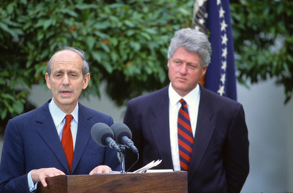 Stephen Breyer with President Bill Clinton