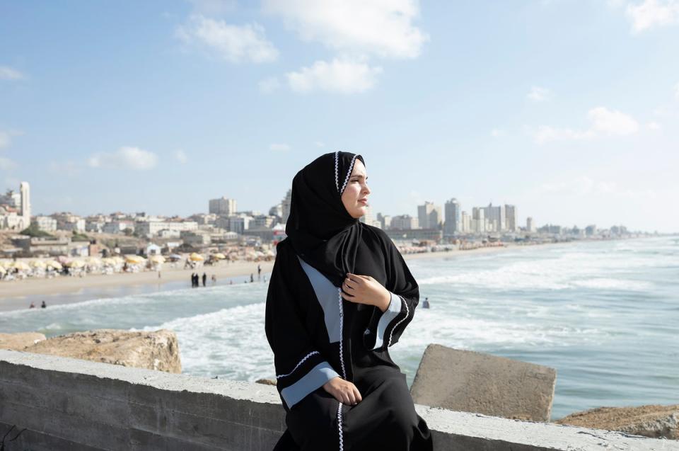 Nadia, 23, has a degree but still faces pressure to marry from her father. ‘My life would be robbed from me if I failed to find the strength and bravery to challenge my family,’ she says (Paddy Dowling/Qatar Scholarships)