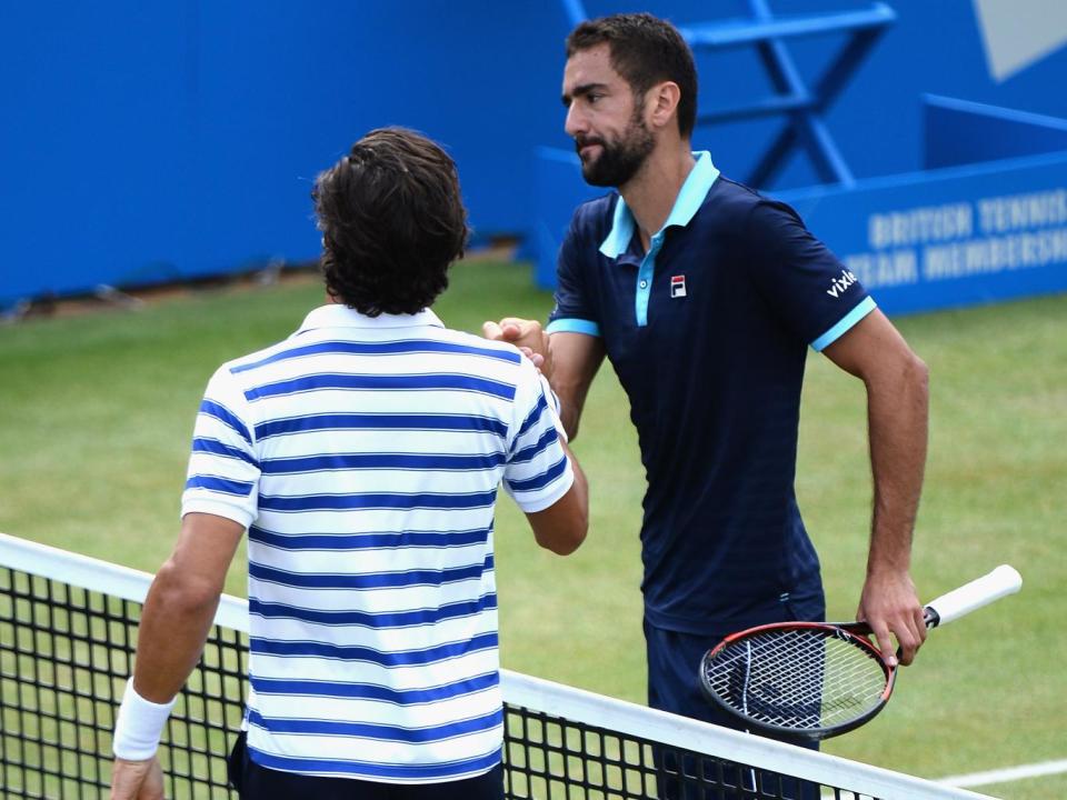 Cilic was favourite for the final in Roehampton (Getty)