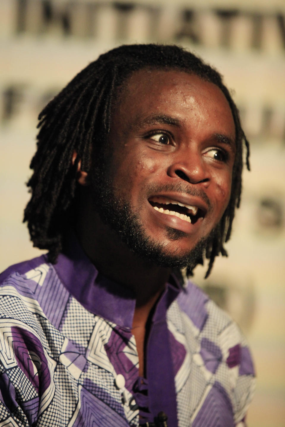 Olumide Makanjuola, an executive director of the Initiative For Equality, speaks to Associated Press during an interview in Lagos, Nigeria, Tuesday, Jan. 14, 2014. Police, working off a list of 168 suspects purportedly obtained through torture, are arresting dozens of gay men in Nigeria's northern Bauchi state, human rights activists said Tuesday. A new law in Nigeria, dubbed the "Jail the Gays" bill, is encouraging the persecution of gays and will endanger programs fighting HIV-AIDS in the gay community, said Dorothy Aken'Ova, executive director of Nigeria's International Center for Reproductive Health and Sexual Rights. On Monday, President Goodluck Jonathan's office confirmed that the Nigerian leader signed the Same Sex Marriage Prohibition Act that criminalizes gay marriage, gay organizations and anyone working with or promoting them. (AP Photo/Sunday Alamba)